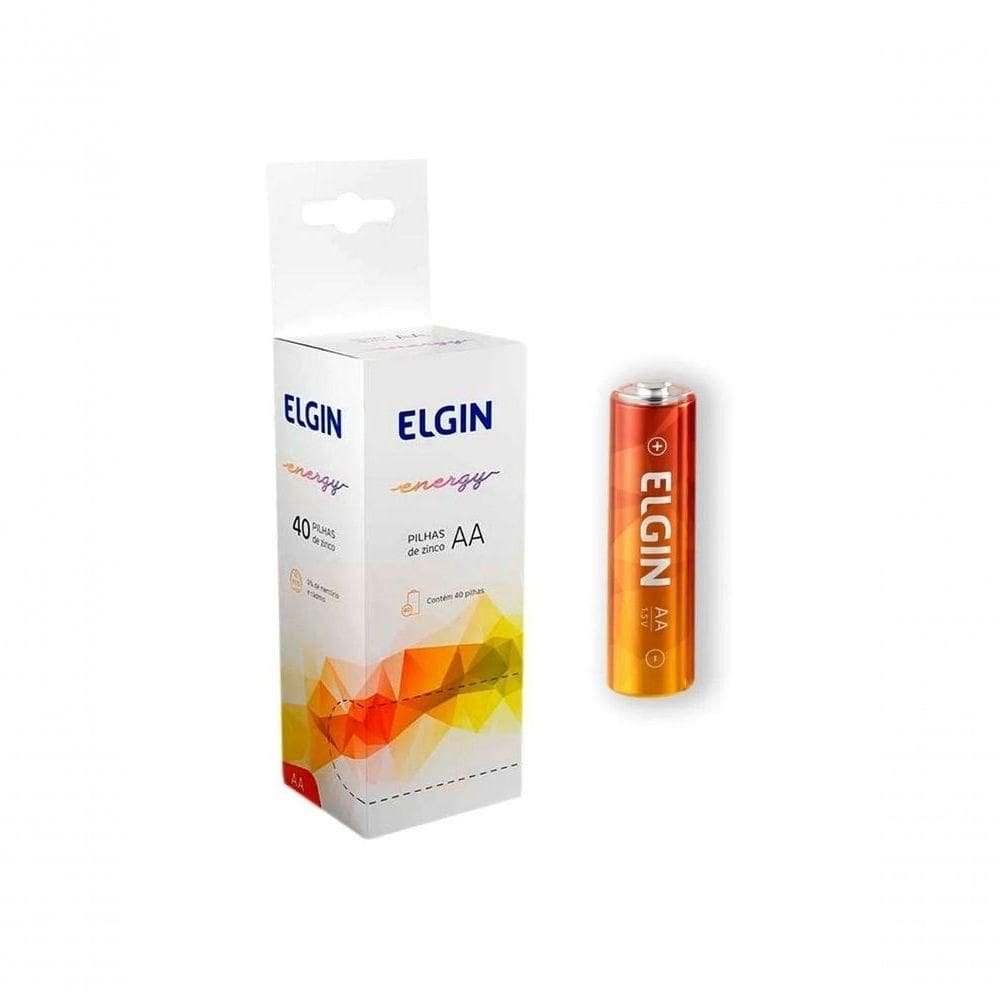 Aa-pilha Elgin De Zinco-carvao R06p- Com 40 Unds.