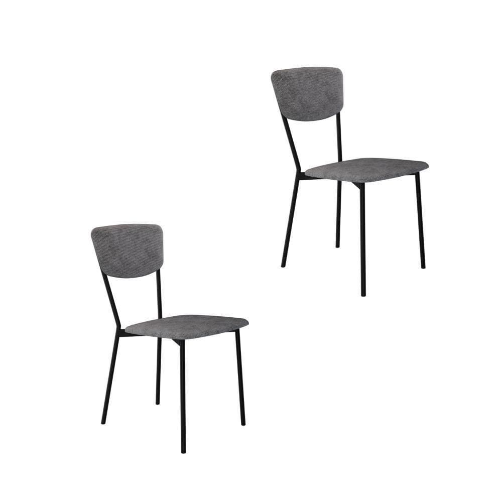 Cadeira Vintage Retrô Fixa C-4 Pés 425 X 505 X 830 Mm C-2 Un. Cy.nevoa Prata Névoa Prata City
