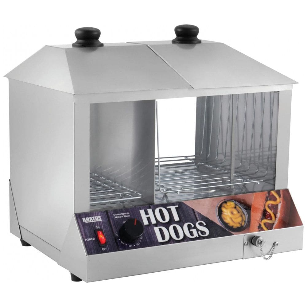 Máquina de Hot Dog até 100un Por Vez em Aço Inoxidável, 110V 1300W, Kratos 29M010, Prata