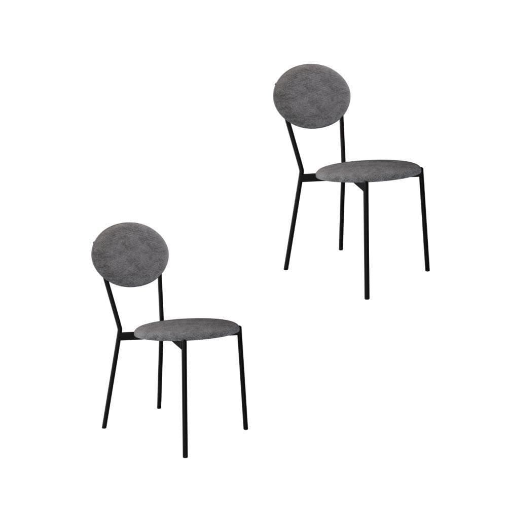 Cadeira Vintage Elipse Fixa C-4 Pes 430 X 535 X 860 Mm C-2 Un. Cy.nevoa Prata Névoa Prata City