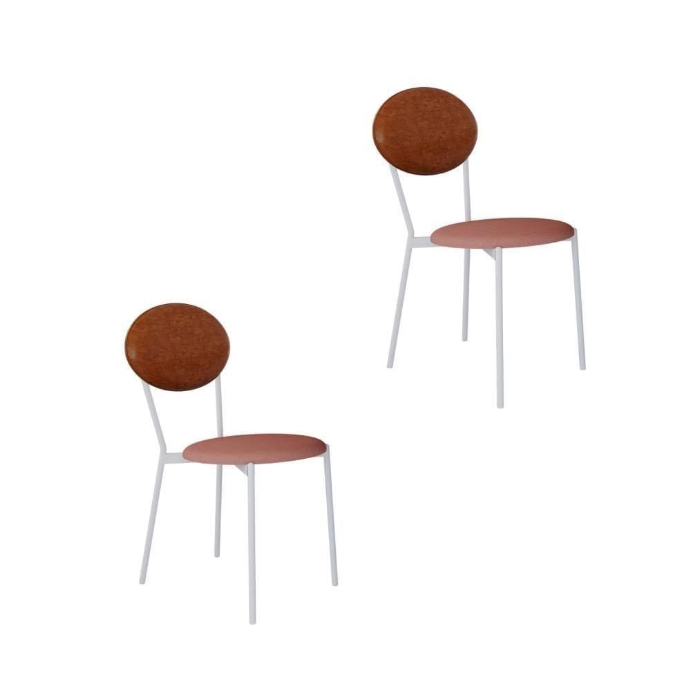 Cadeira Vintage Elipse Fixa C-4 Pes 430 X 535 X 860 Mm C-2 Un. Pés Brancos. Cy.tlp.rse-cn.cml Tulipa Rse-cn.caramelo