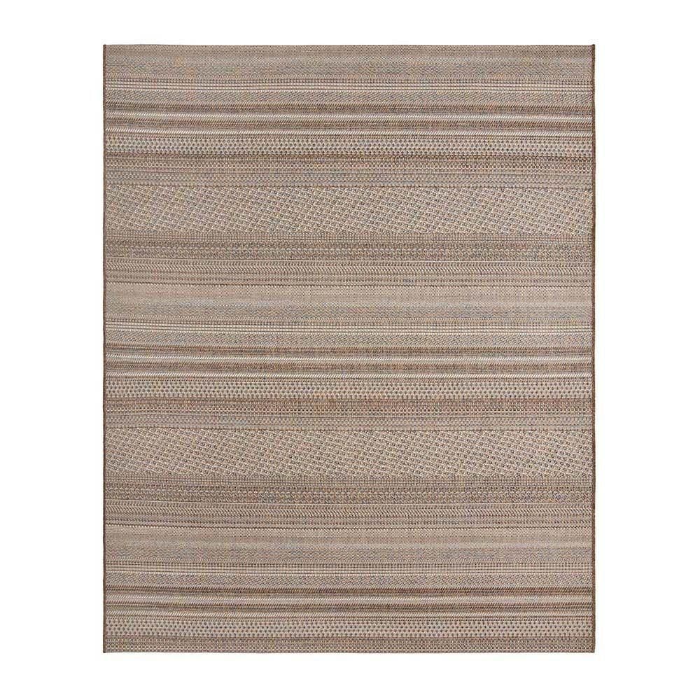 Tapete Sala Sisal Buzios Arraial 49 Marrom-azul 1,00x1,50m