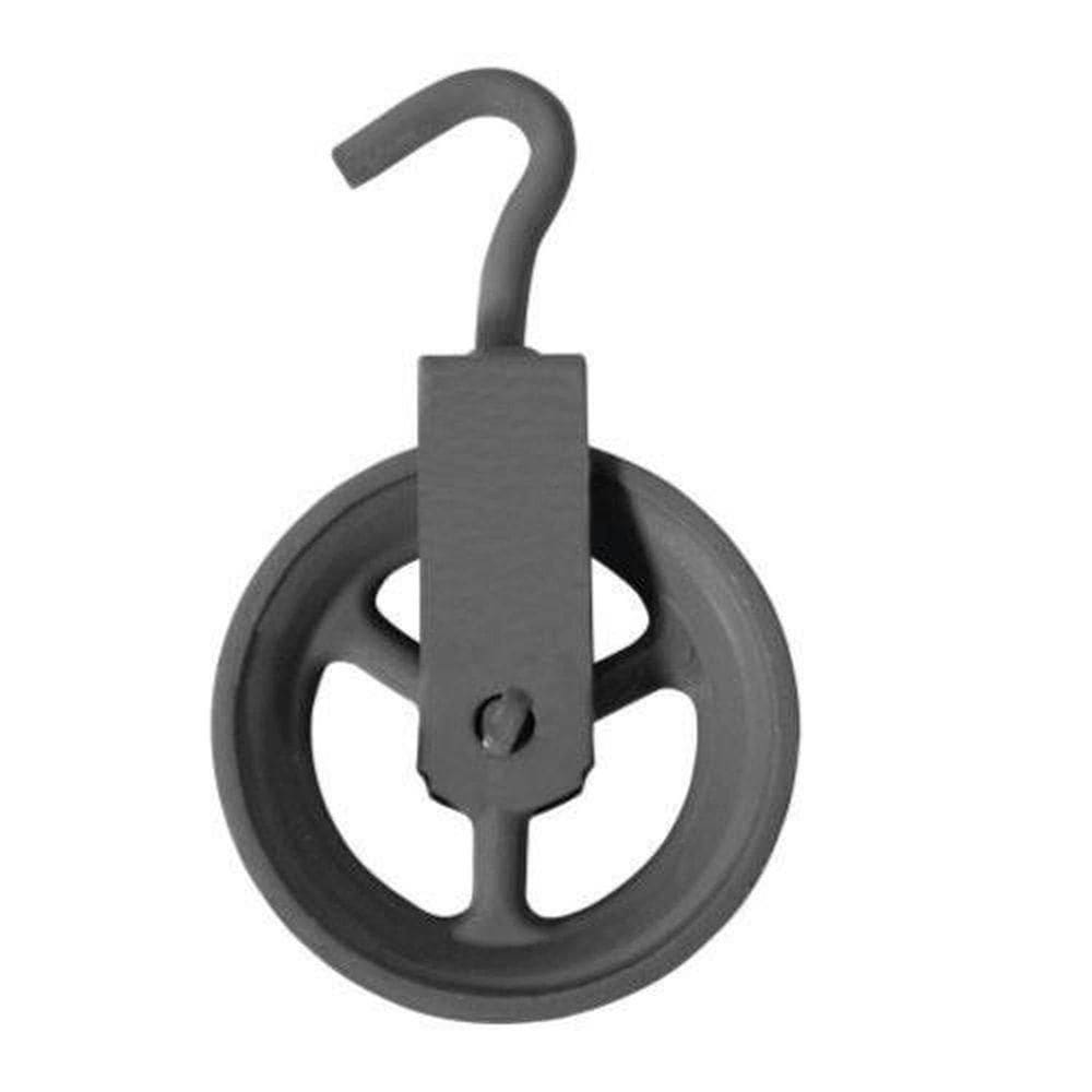 Roldana Para Poço 16cm Em Ferro Fundido - Ideal Para Sistemas De Elevação