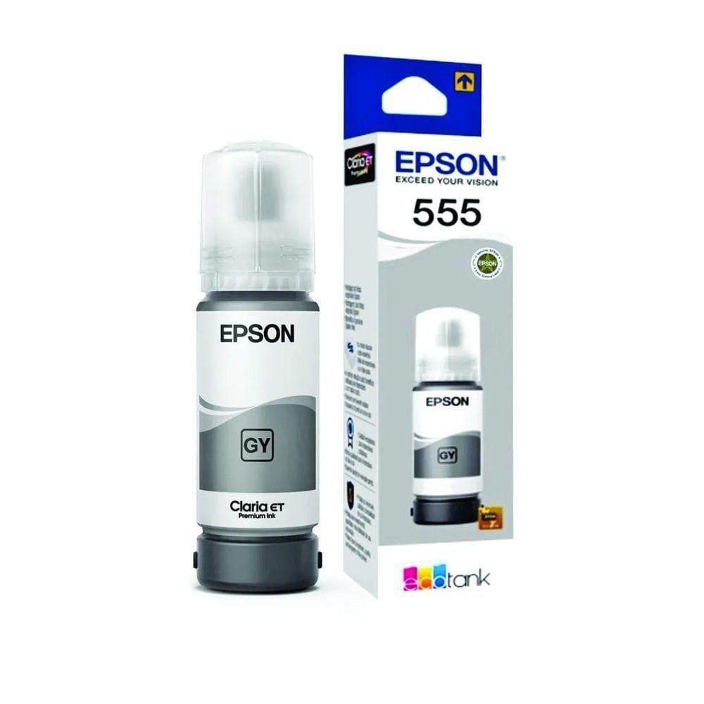 Refil Epson 555 L8180 T55520 T555 Cinza ( Gray ) Gy autêntico 70ml