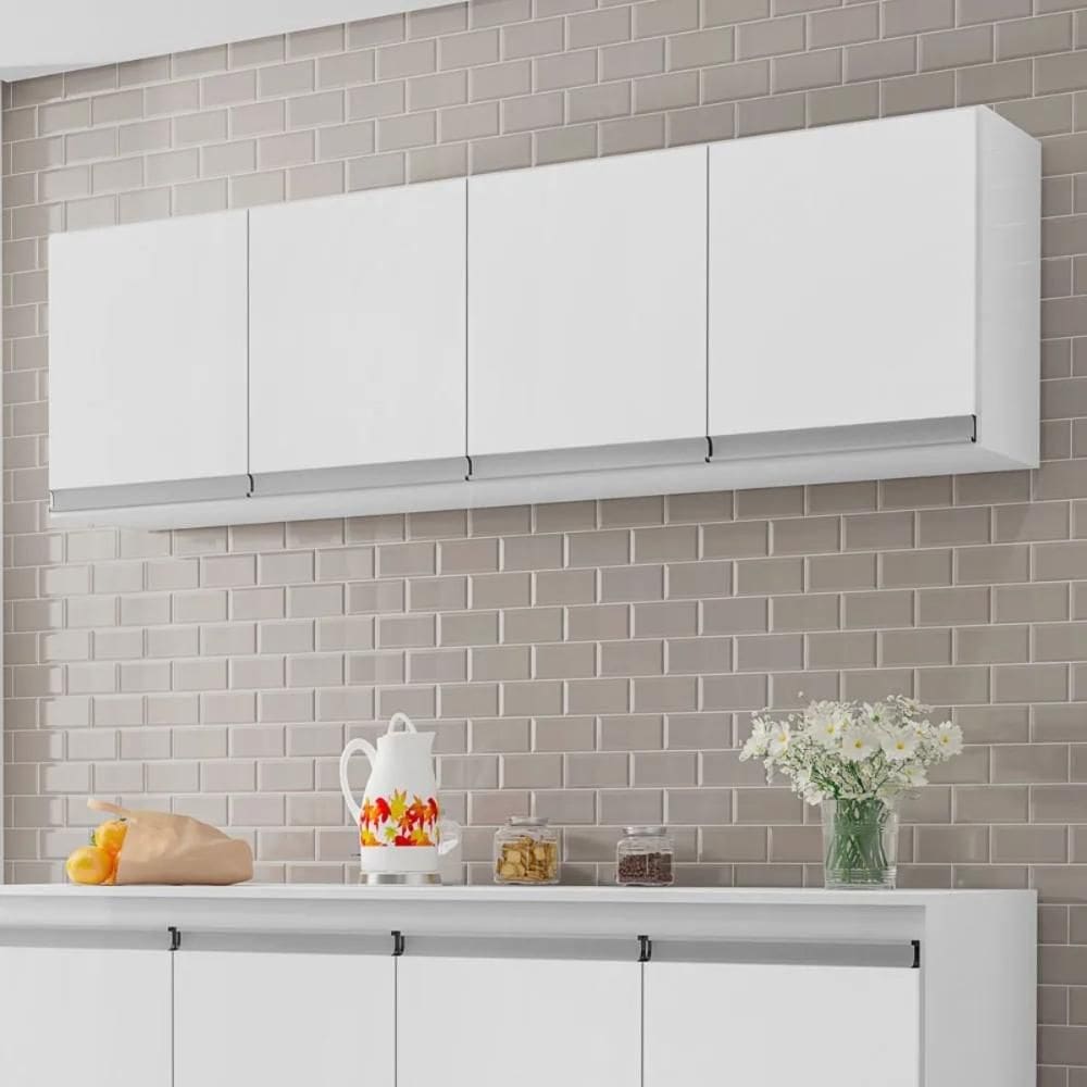 Armario Aereo Texas 4pts 1,50m  branco