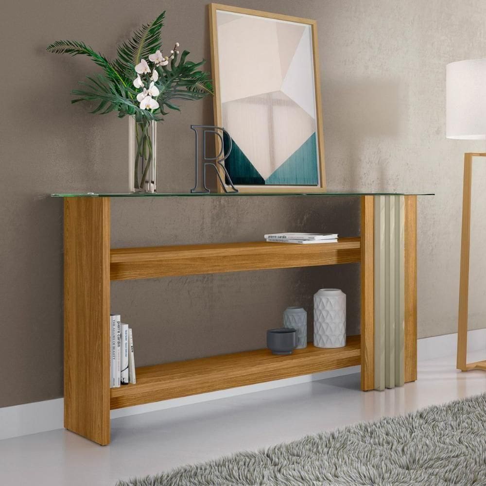 Aparador Frizz Para Sala Cumaru/opala