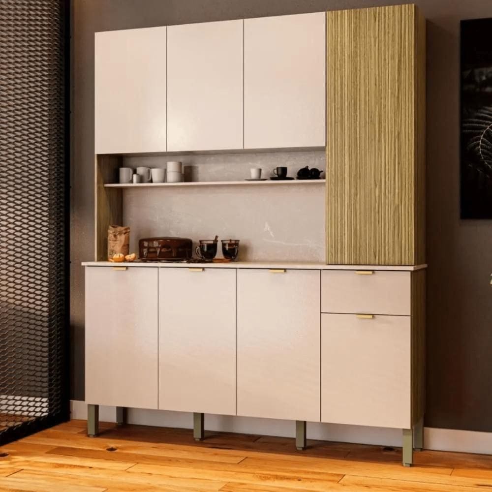 Cozinha Calmo Freijó/vanilla/cp-riscatto Freijó (