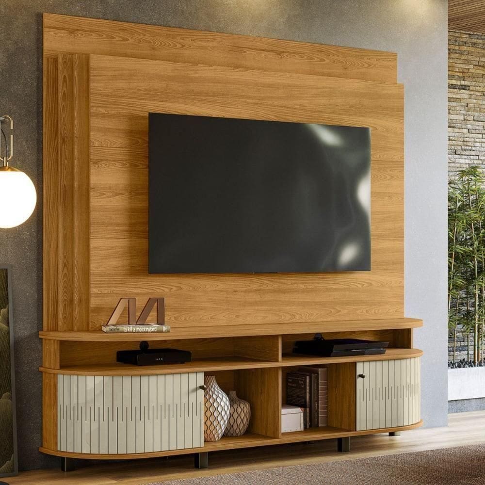 Home Theater Daytona Com Painel Cumaru/opala