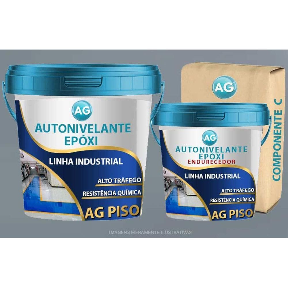 Autonivelante Industrial Cinza Prateado Ag - Ral7001 5Kg