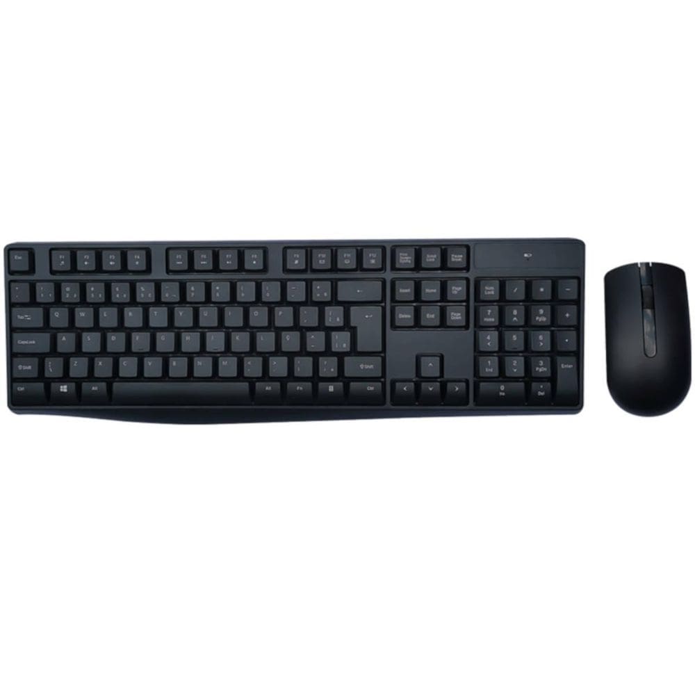 Kit Teclado E Mouse Sem Fio 2.4ghz Multimidia Usb Bulk Com