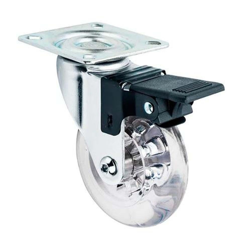 Rodízio Gel 50mm Giratório C- Freio P- Pisos Sensíveis - Dtools