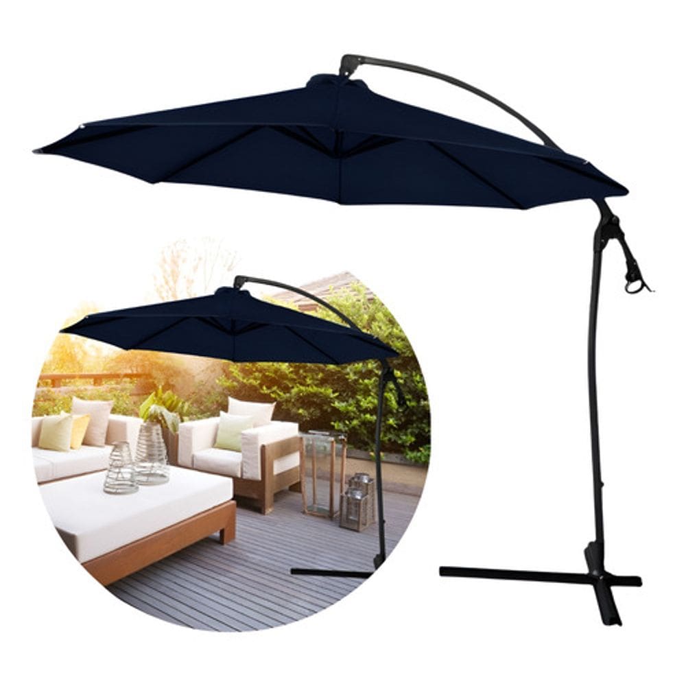 Ombrelone Suspenso De Praia, Piscina, Hotel Importway 3 Metros em Aluminio e Cobertura em Poliéster