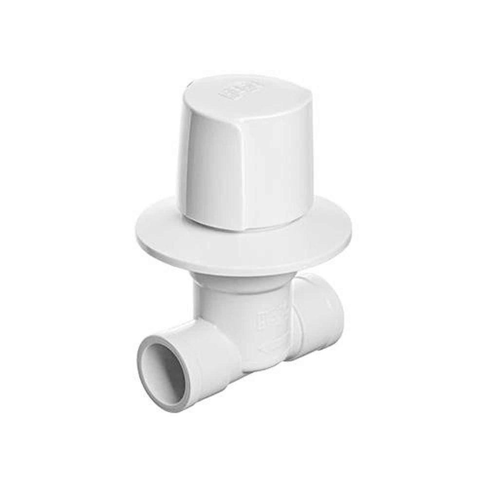 Registro De Pressão Com Canopla 25mm Branco - Herc