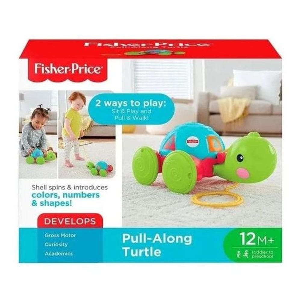 Fisher Price Puxe A Tartaruga Y8652 - Mattel - Fisher-Price