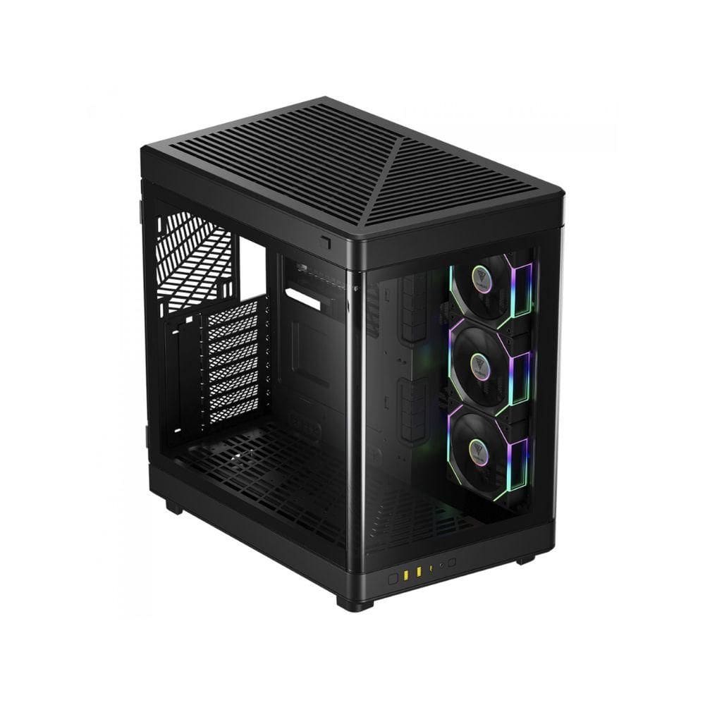 Gabinete Gamer Gamdias Neso P1 PRO B, Full Tower, ATX, Lateral em Vidro Temperado, Preto- 3 Cooler