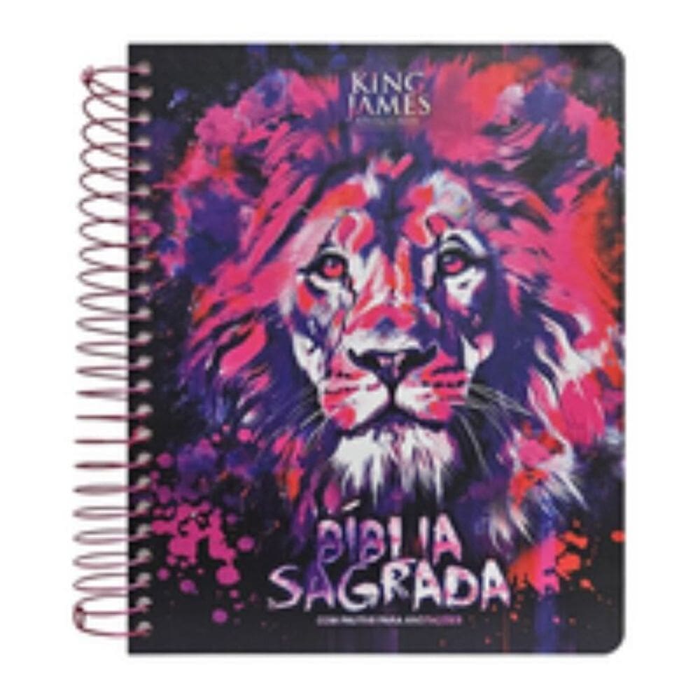 Bíblia para anotações - KJA - novo leão aquarela