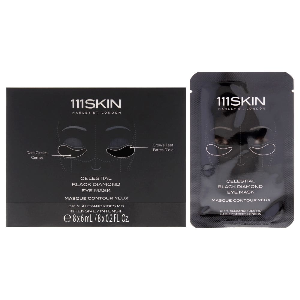 Máscara de olhos 111Skin Celestial Black Diamond Unissex - 8 peças