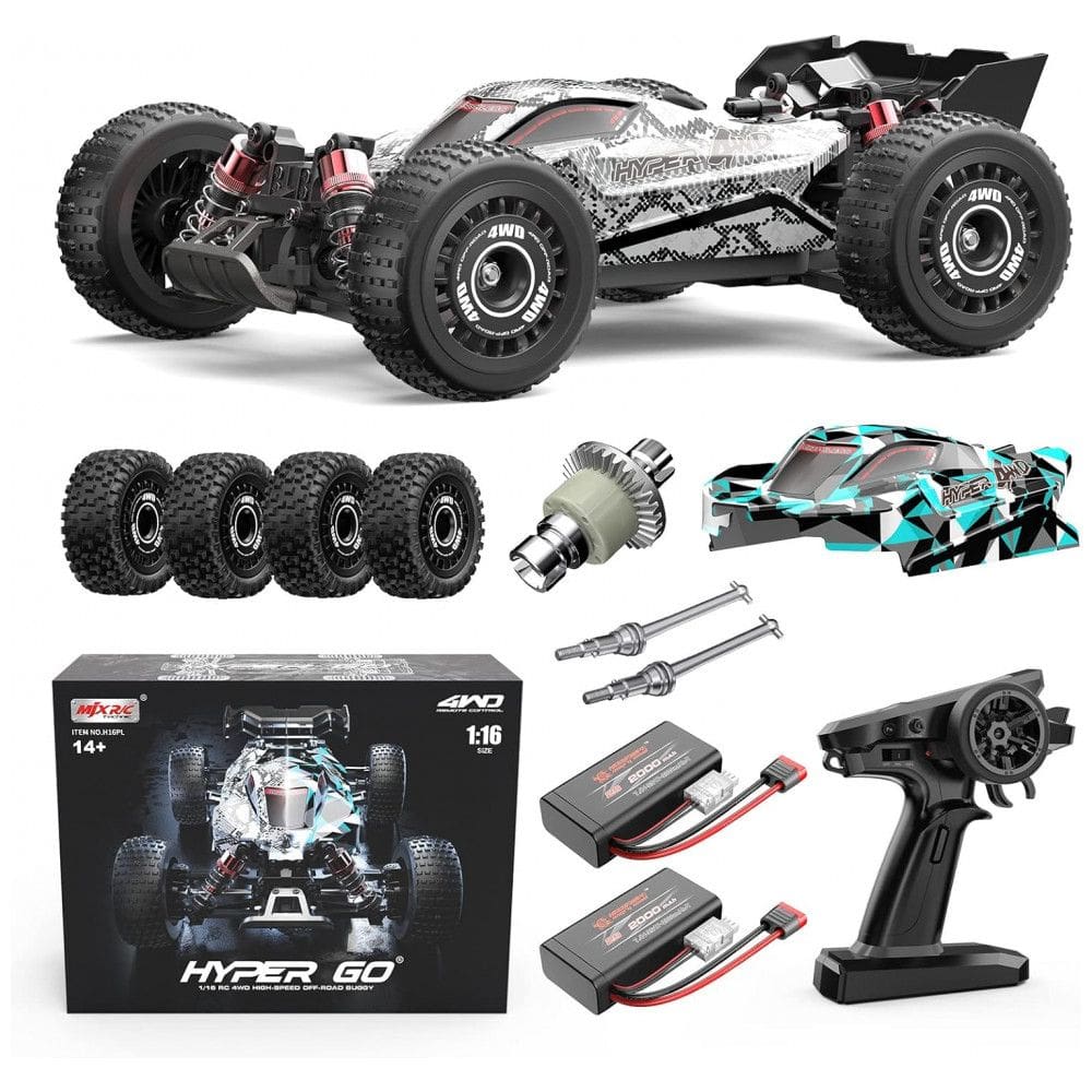 Carrinho de Controle Remoto até 40 km, h com Bateria para Adultos, HYPER GO H16PL, Branco