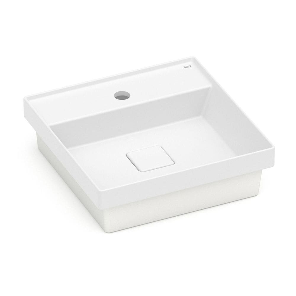 Cuba de Sobrepor 12,5cm X 40cm com Mesa Terra Roca Blanco Mate
