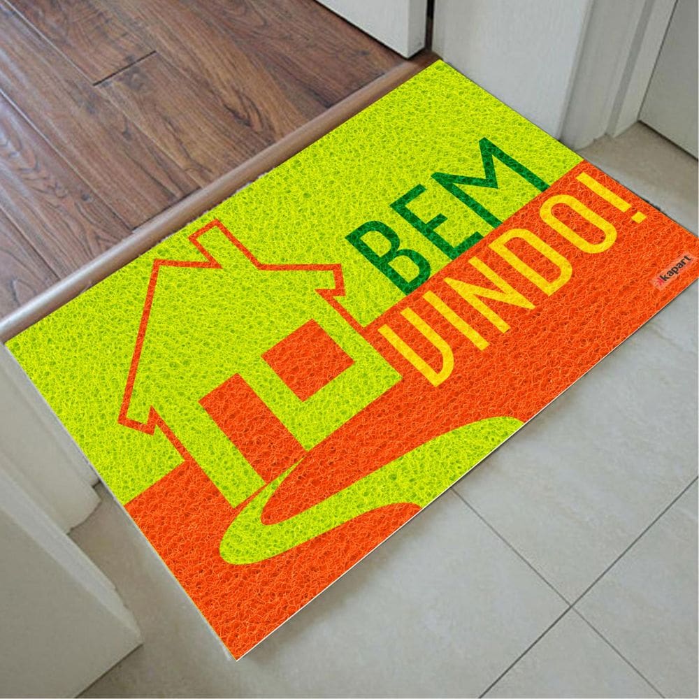 Tapete Capacho Personalizado - Bem vindo casa 60x40