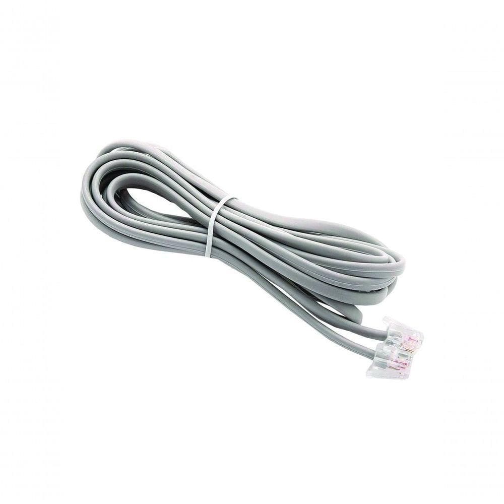 Cabo Telefone Pino Americano + Pino Americana 2m Liso Cinza