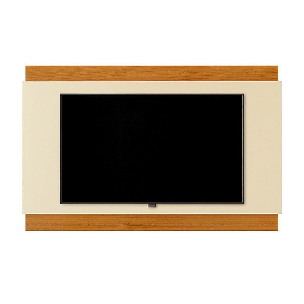 Painel Para Até 60 Polegadas 1,60m Legacy New Off White / Madeirado Edn Off White / Madeirado