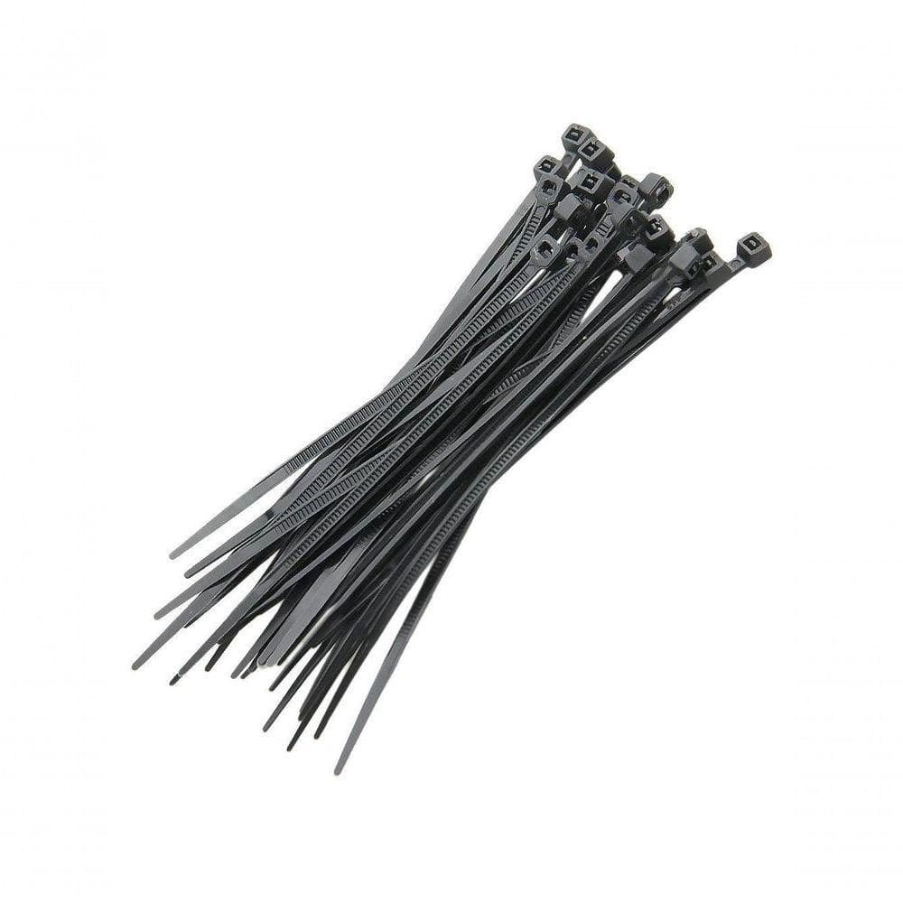 Abracadeira De Nylon 4,8x10cm 100 Unidades Preta
