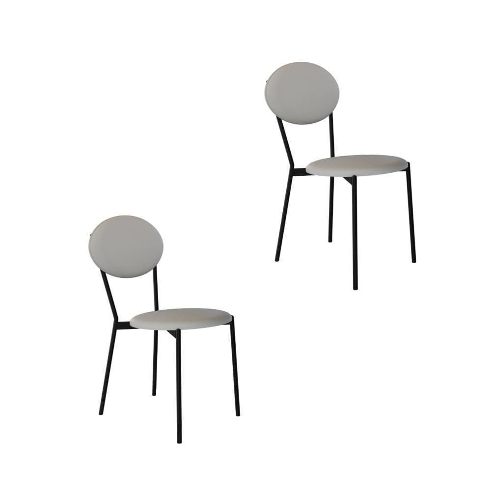 Cadeira Vintage Elipse Fixa C-4 Pes 430 X 535 X 860 Mm C-2 Un. Cn.saturno Off White Cn.saturno Off White