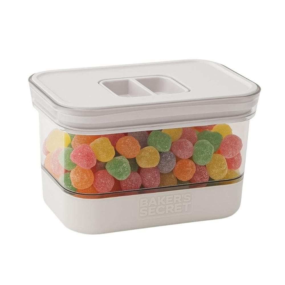 Pote Hermético Porta Mantimentos Tampa Cozinha 700ml Branco