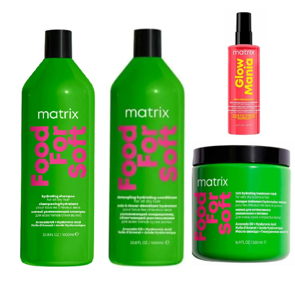 Matrix Kit Shampoo+Condicionador+Mascara+Leave In Glow Mania