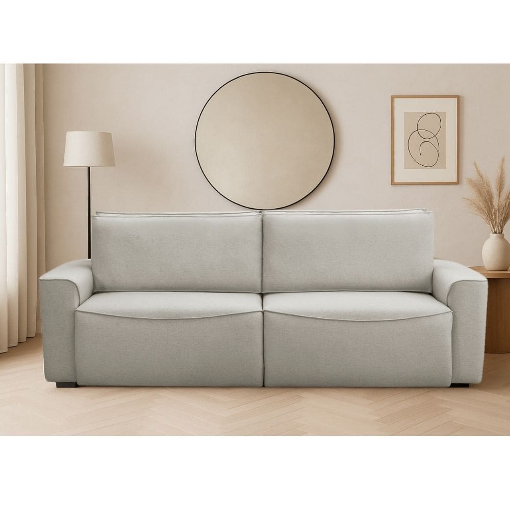 Sofá 3 Lugares Retrátil e Reclinável Linho Nobile Ferguile