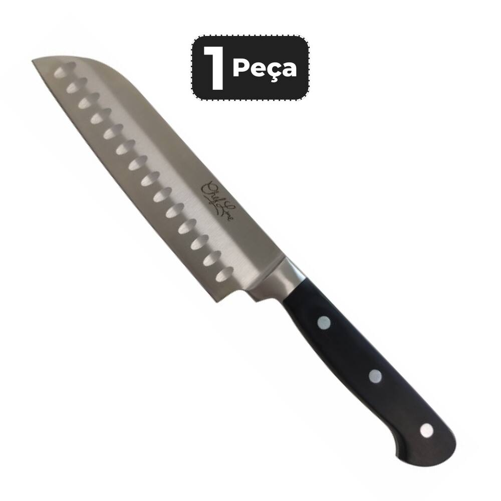 FACA SANTOKU DO CHEF 8” - CABO ABS PRETO