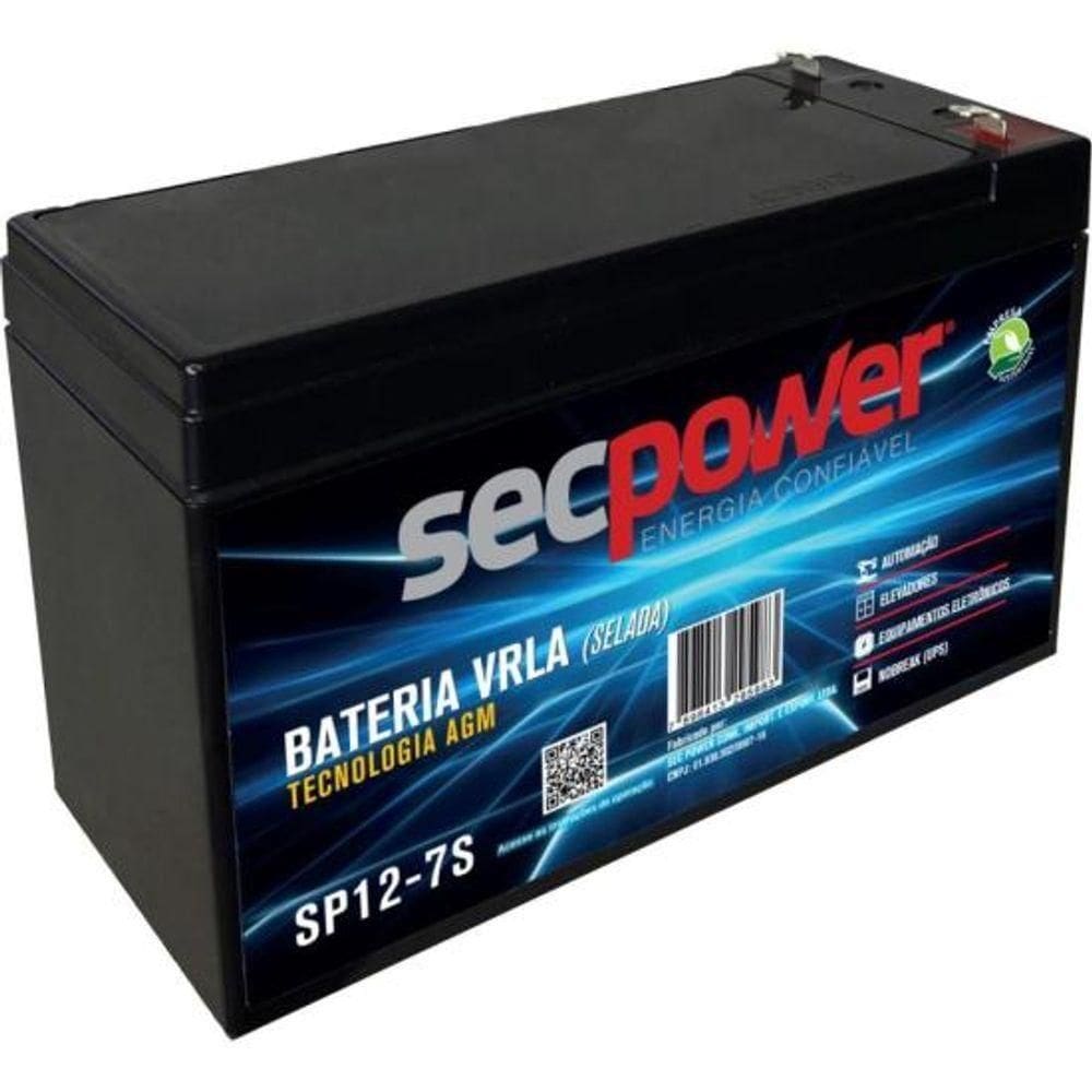 Bateria Selada 12V7ah SP12-7S Secpower