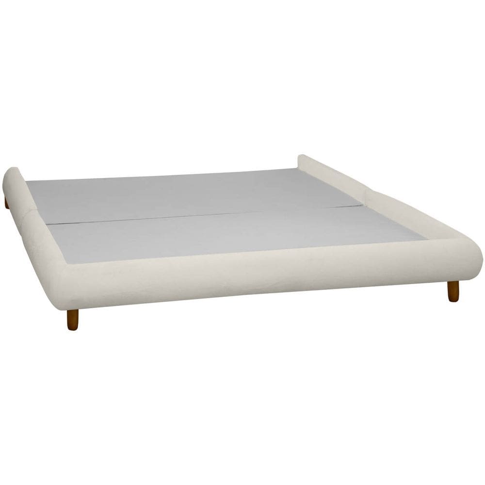 Base Cama Box Queen Size 173cm Orgânica Napoli Bouclê