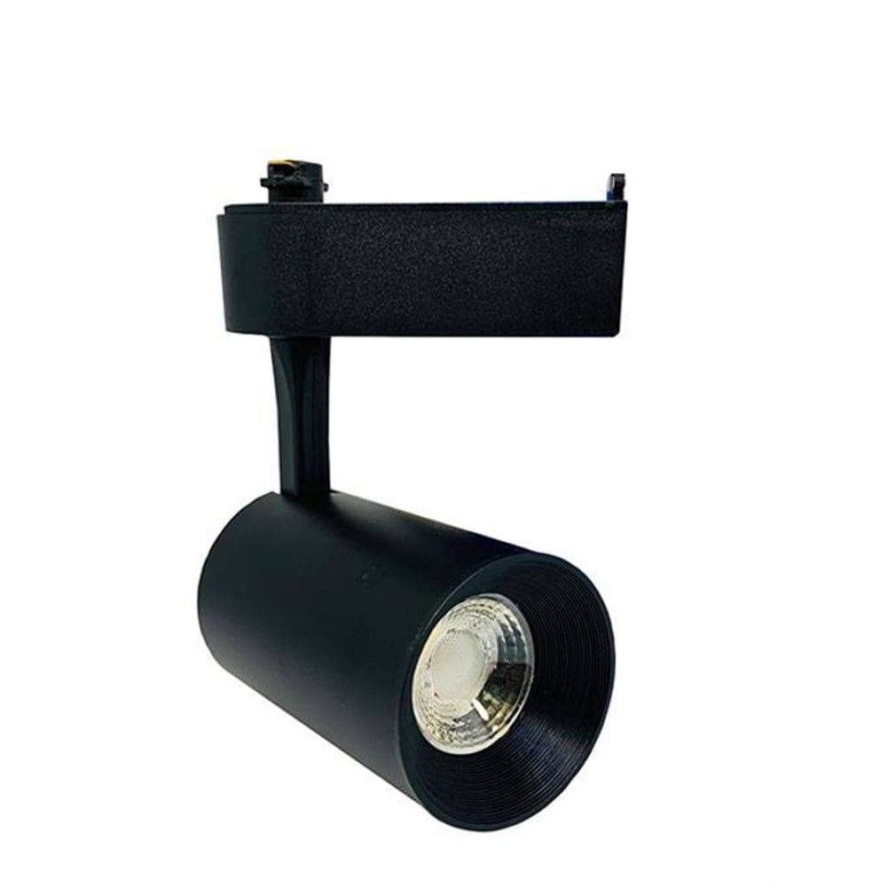 Spot Led Para Trilho 07W Eco Cob Preto 4000K