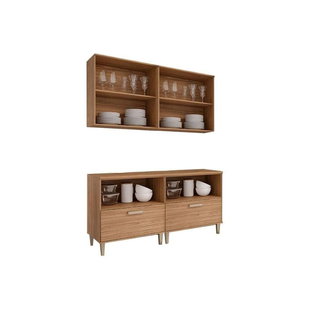 Cozinha Modulada Completa Bella 4 Peças S- Portas Mgm