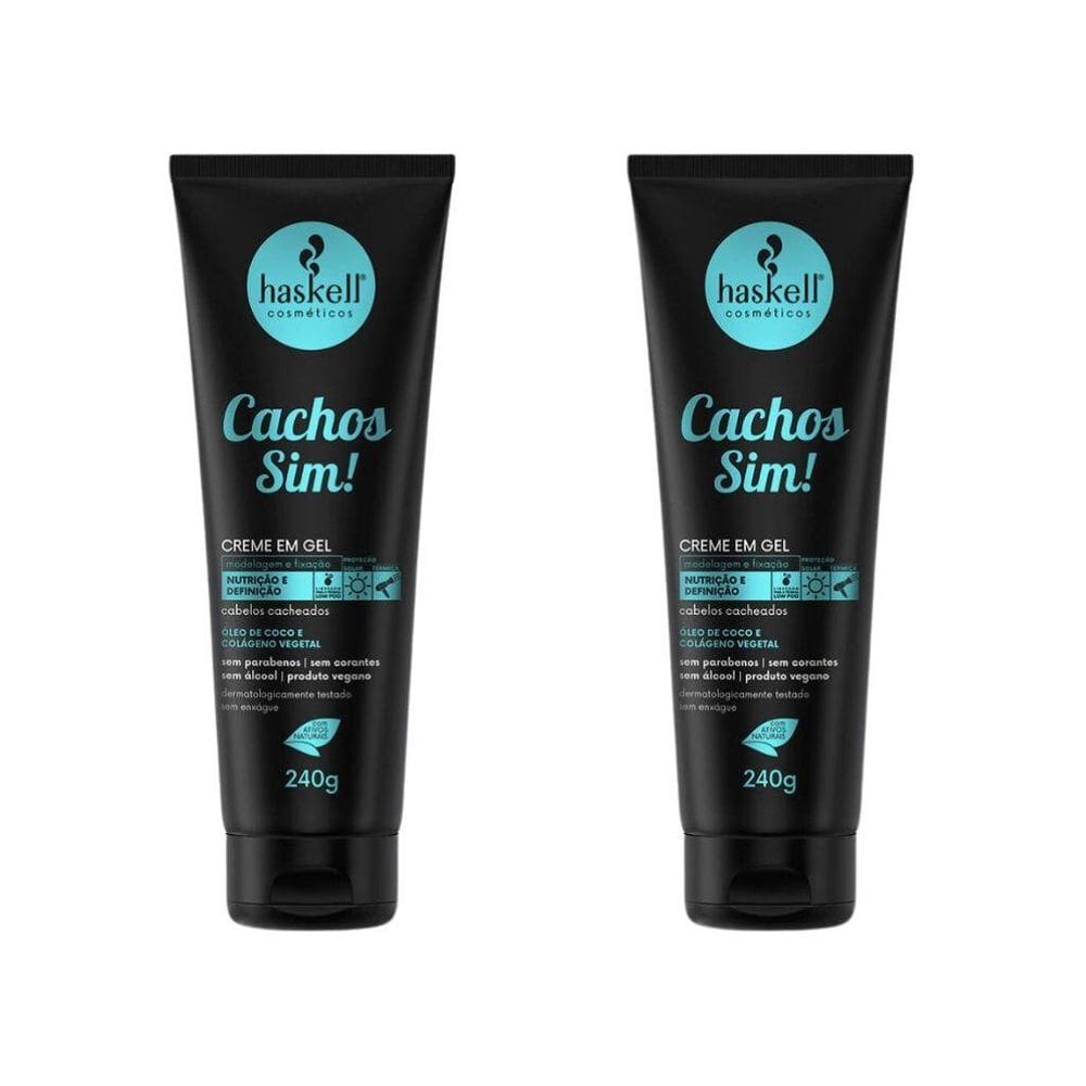 Gel Creme Haskell Cachos Sim 240G - Kit Com 2Un