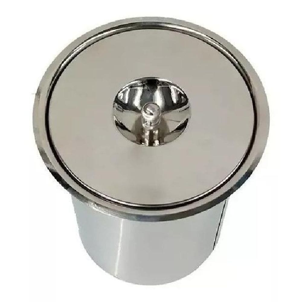 Lixeira De Embutir 03 Litros Em Inox Para Pias E Bancadas