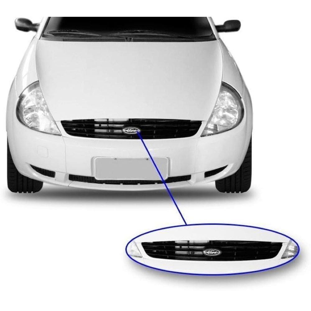 Grade Radiador Ford Ka 2001 2002 2003 Superior Preta