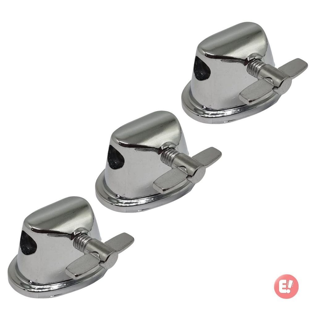 Kit Com 3 Canoa Para Surdo Ou Tom Com Clamp Tipo Garfo Turbo