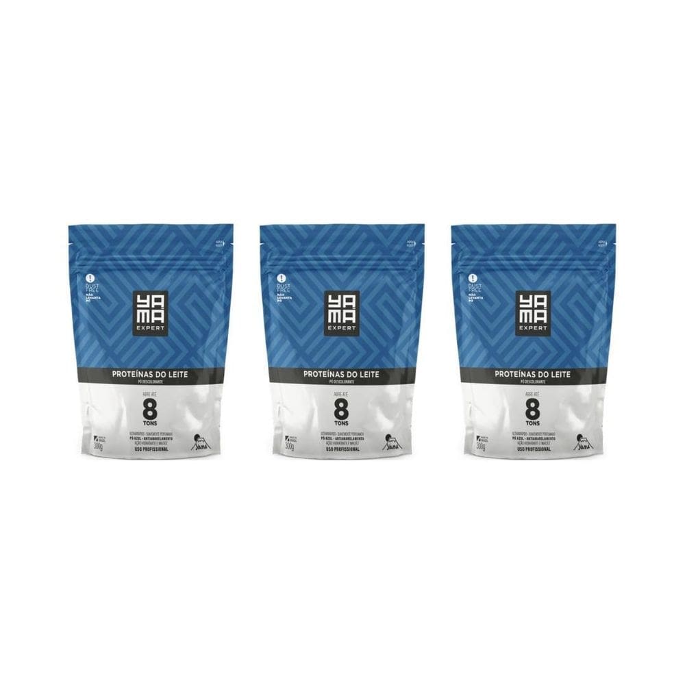 Po Descolorante Yama Proteinas Do Leite 300G - Kit Com 3Un