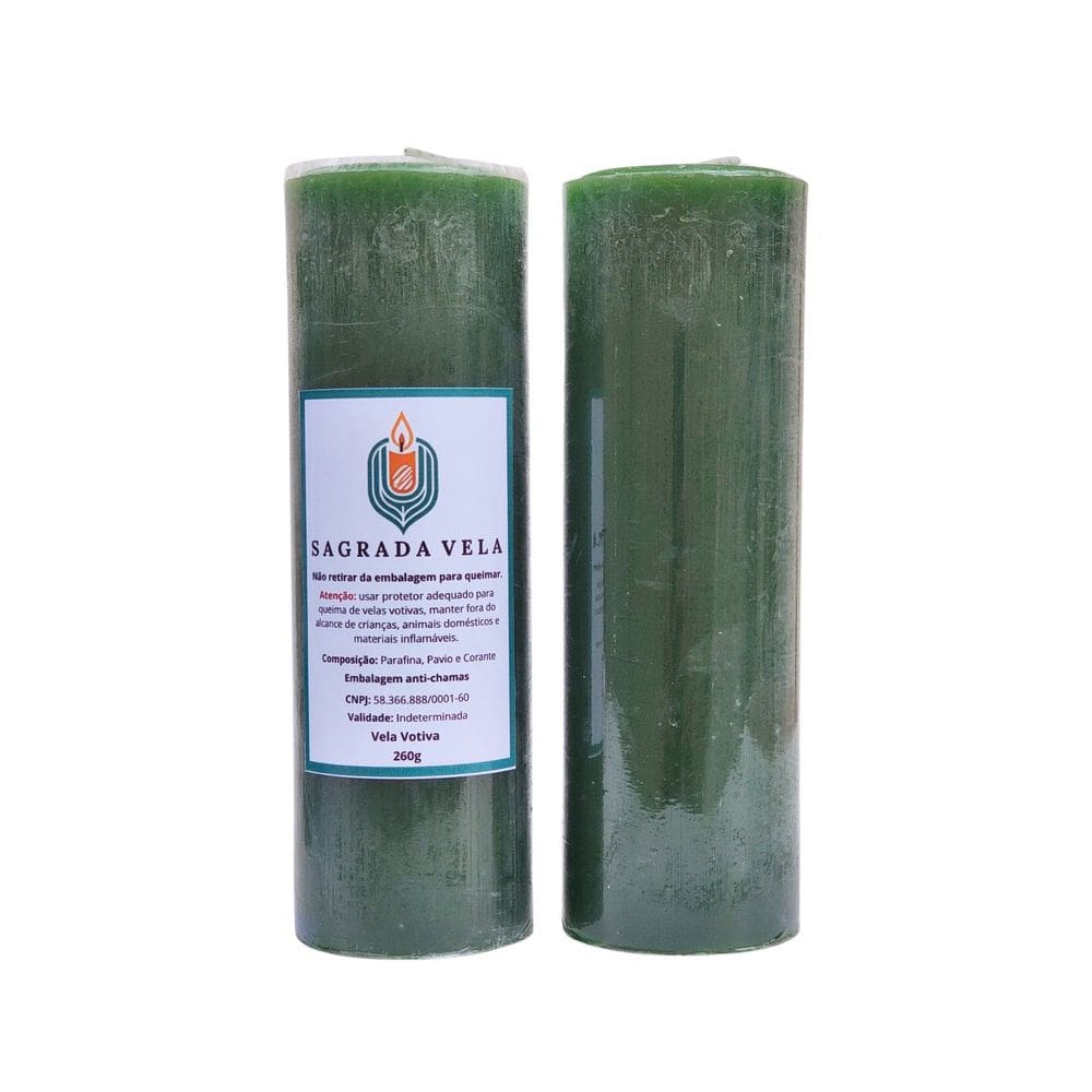 Kit 2 Velas Votiva 7 Dias 260G (Verde)