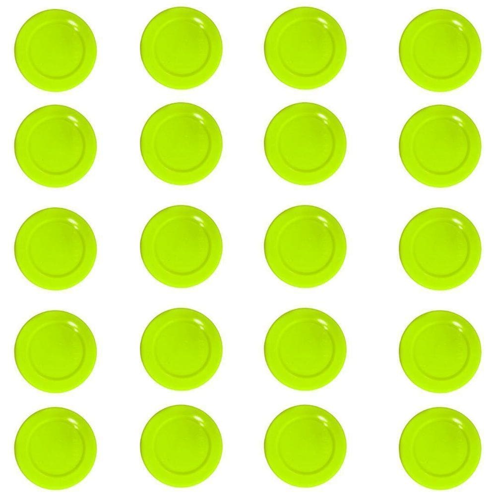 20 Discos Mesa Air Game Aero Hockey Kids Speedy Disk Amarelo