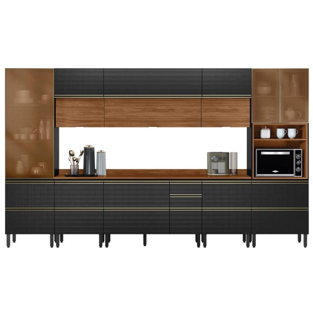 Cozinha Modulada Proença 8 Peças com Paneleiro 1 Forno - Demartêz