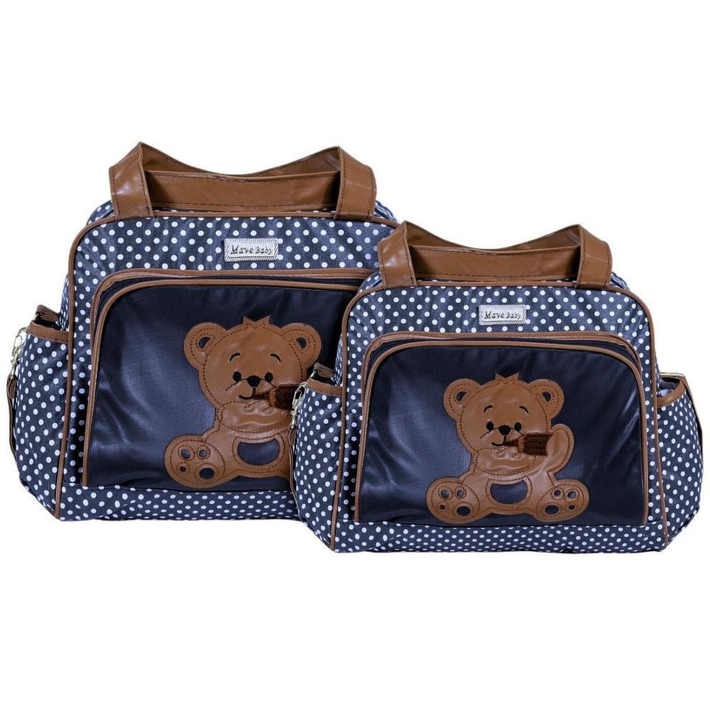 Kit Bolsas Maternidade Mave Baby Soft Bear Azul Marinho