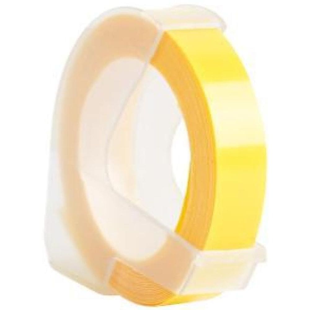 Fita Vinílica Compatível Dymo Manual 3Dly25 Amarelo 9Mm