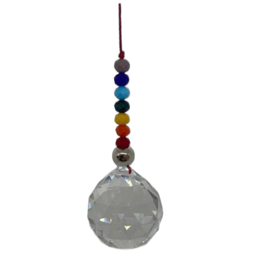 Protetor De Amb Cristal Face Feg Shui 30 Mm 7 Contas Col