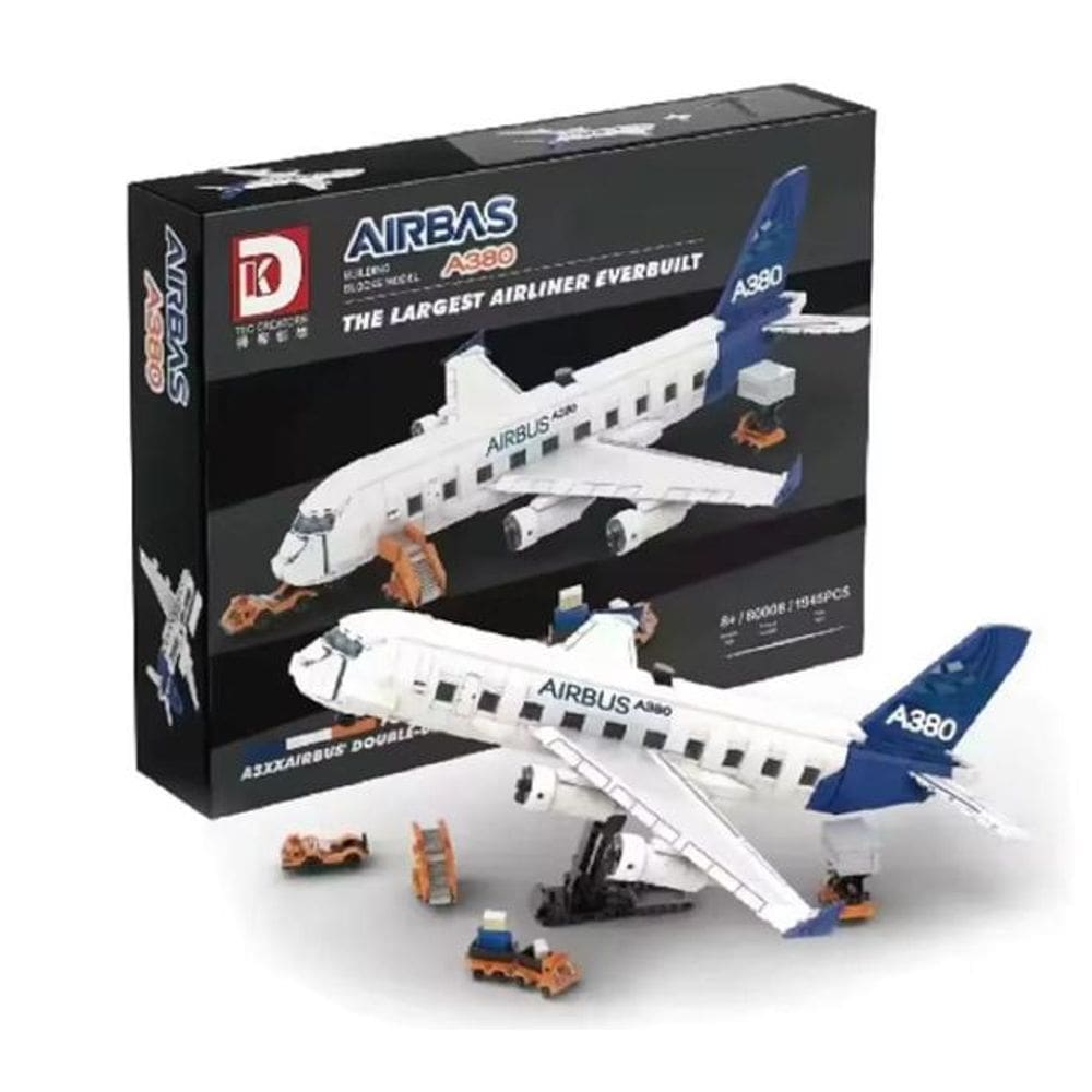 Blocos de Montar Airbus A380 Avião Brinquedo de Blocos de Construção 1945 Peças.