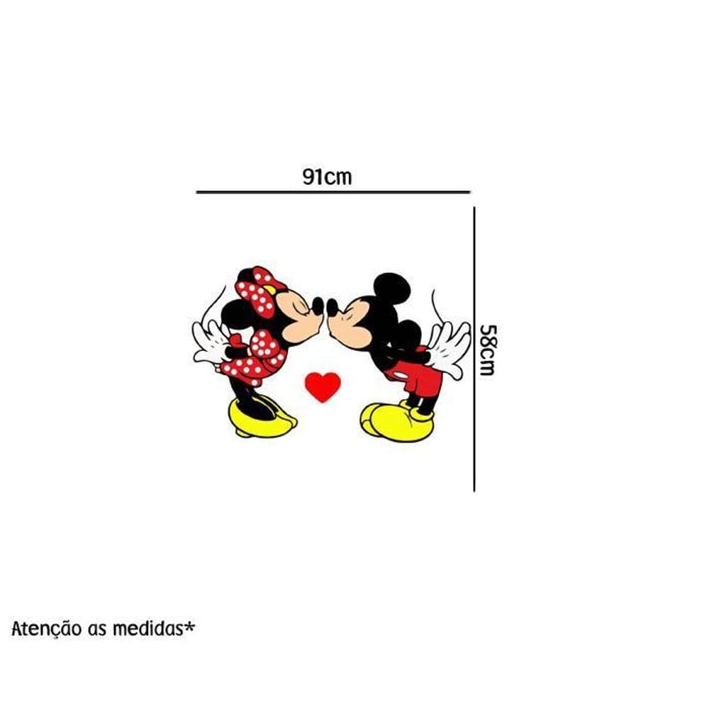Adesivo Para Box Minnie E Mickey Colorido
