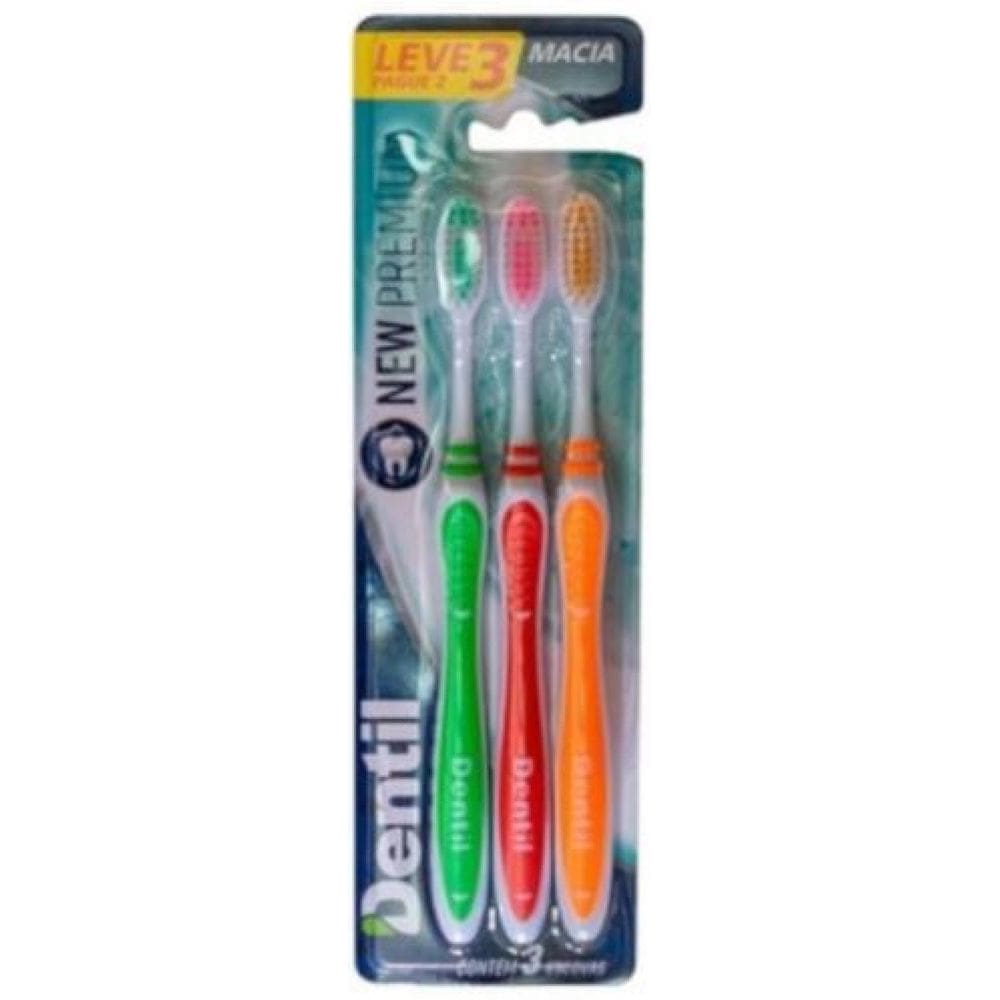 Escova Dental Dentil New Premium Macia Leve 3 e Pague 2